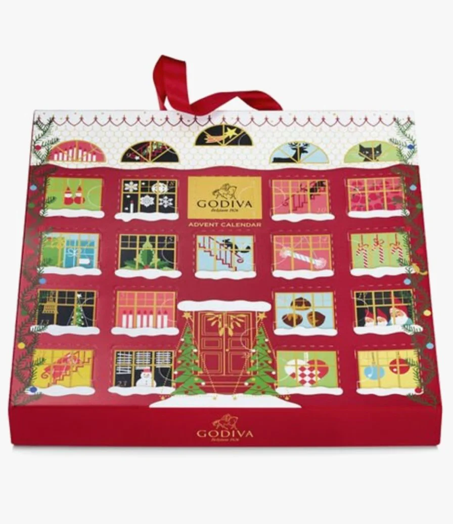Holiday Season Advent Calendar Chocolate Box by Godiva