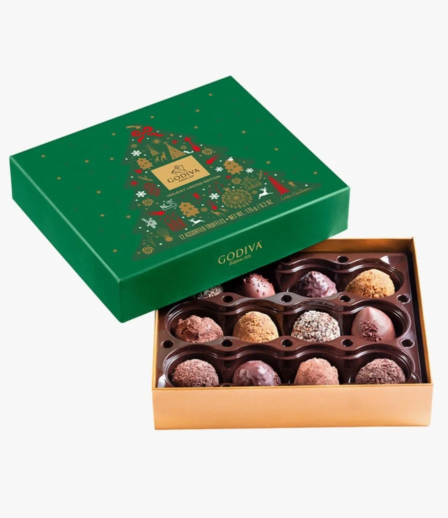 Holiday Season Truffle Box by Godiva