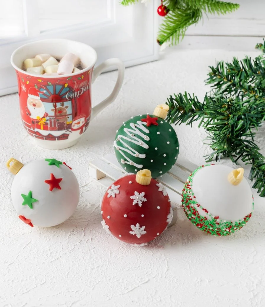 Hot Chocolate Bombs Christmas Ornaments by Cake Social
