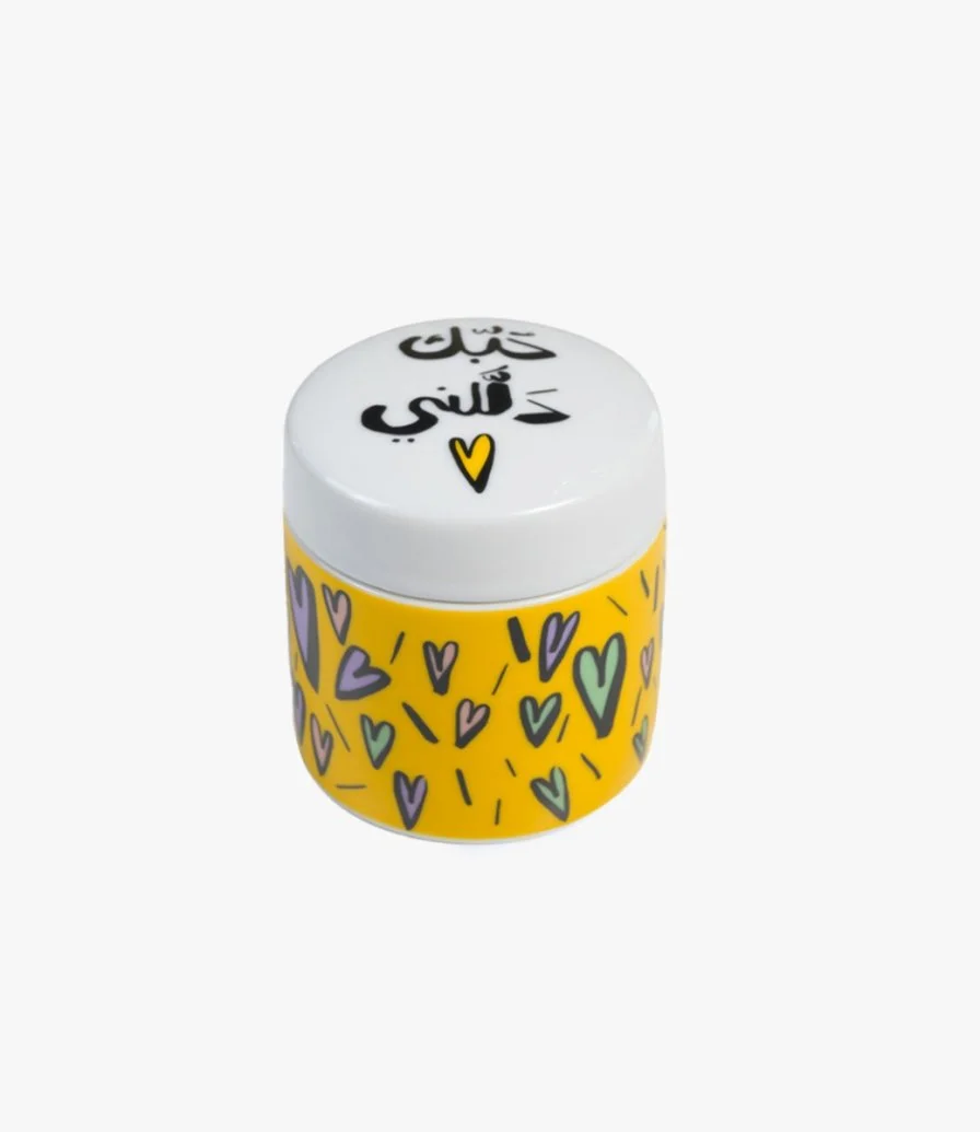 Hubbak Trinket Pot Yellow by Silsal