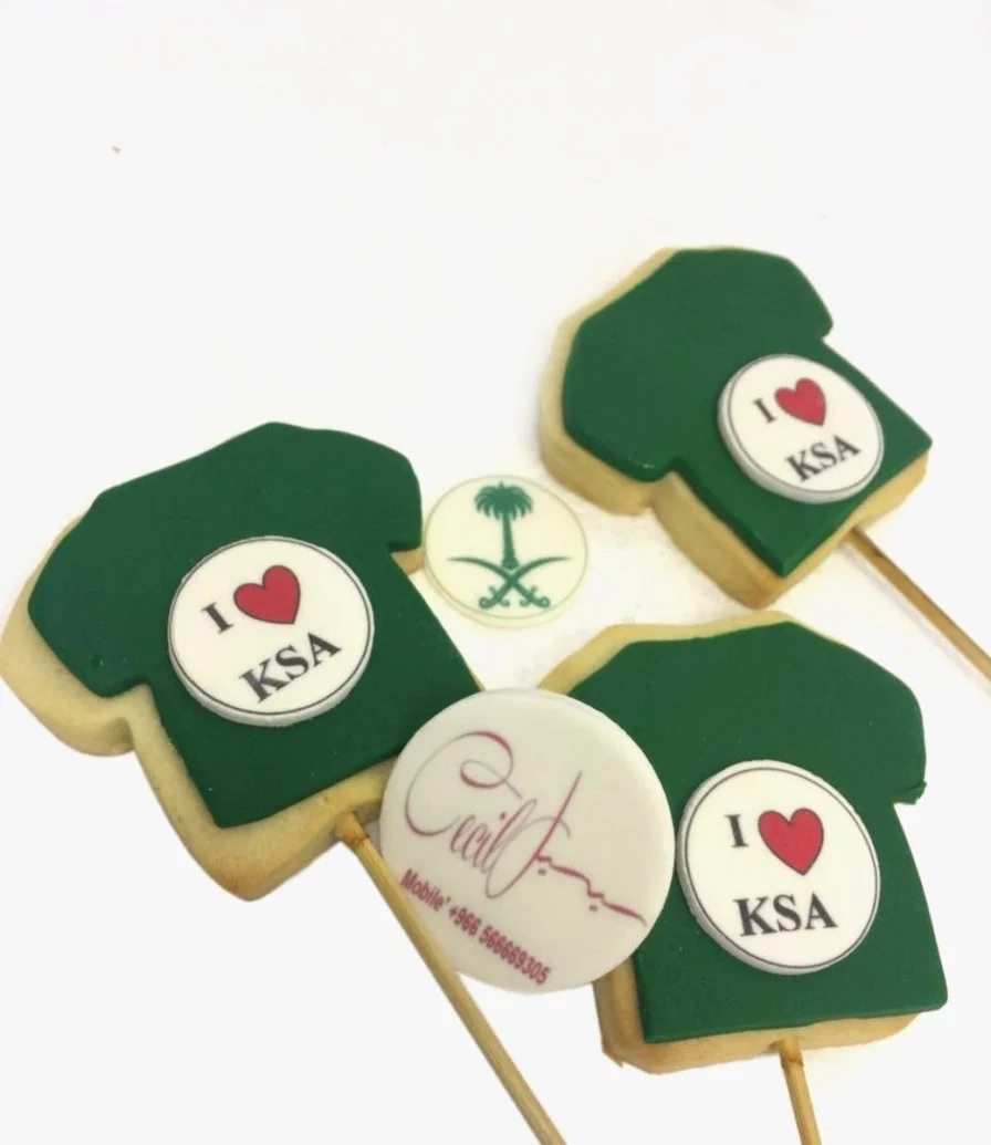 I Love KSA Stick Cookies