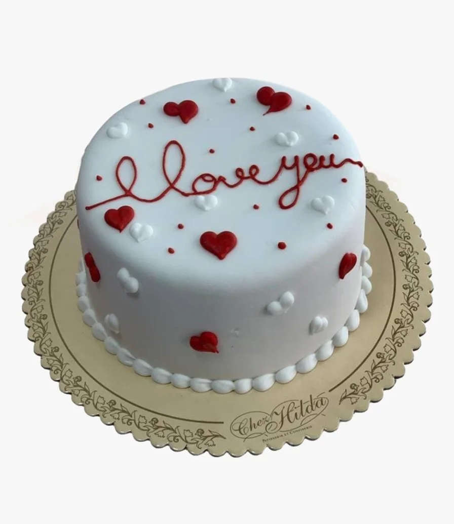 I Love You Cake by Chez Hilda 