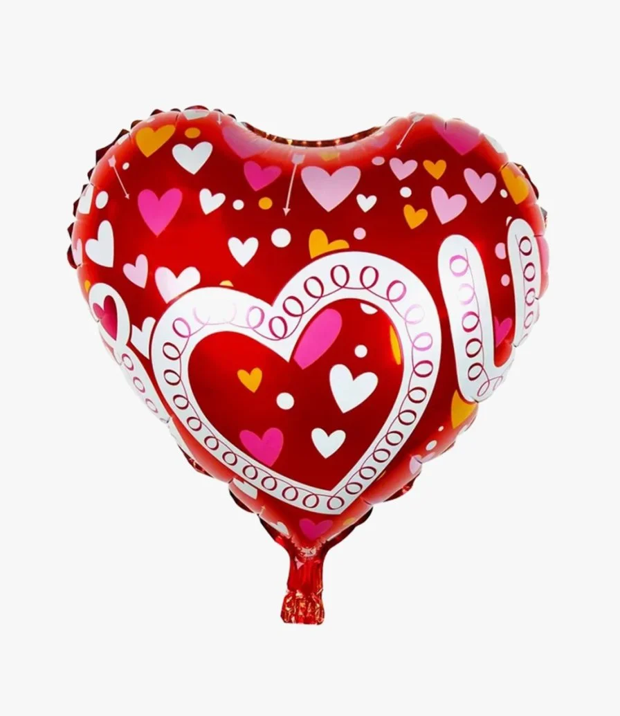 I Love You Red Foil Balloon