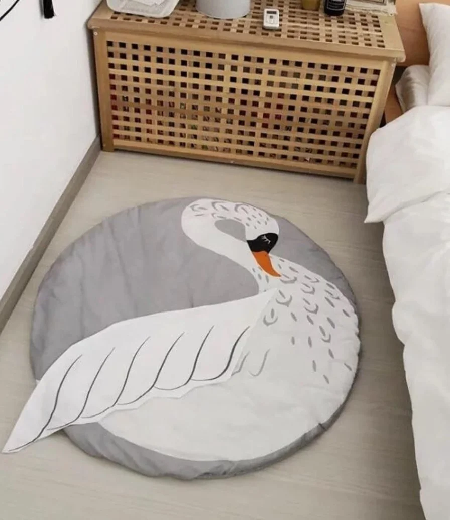 Goose-Shaped Baby Rug