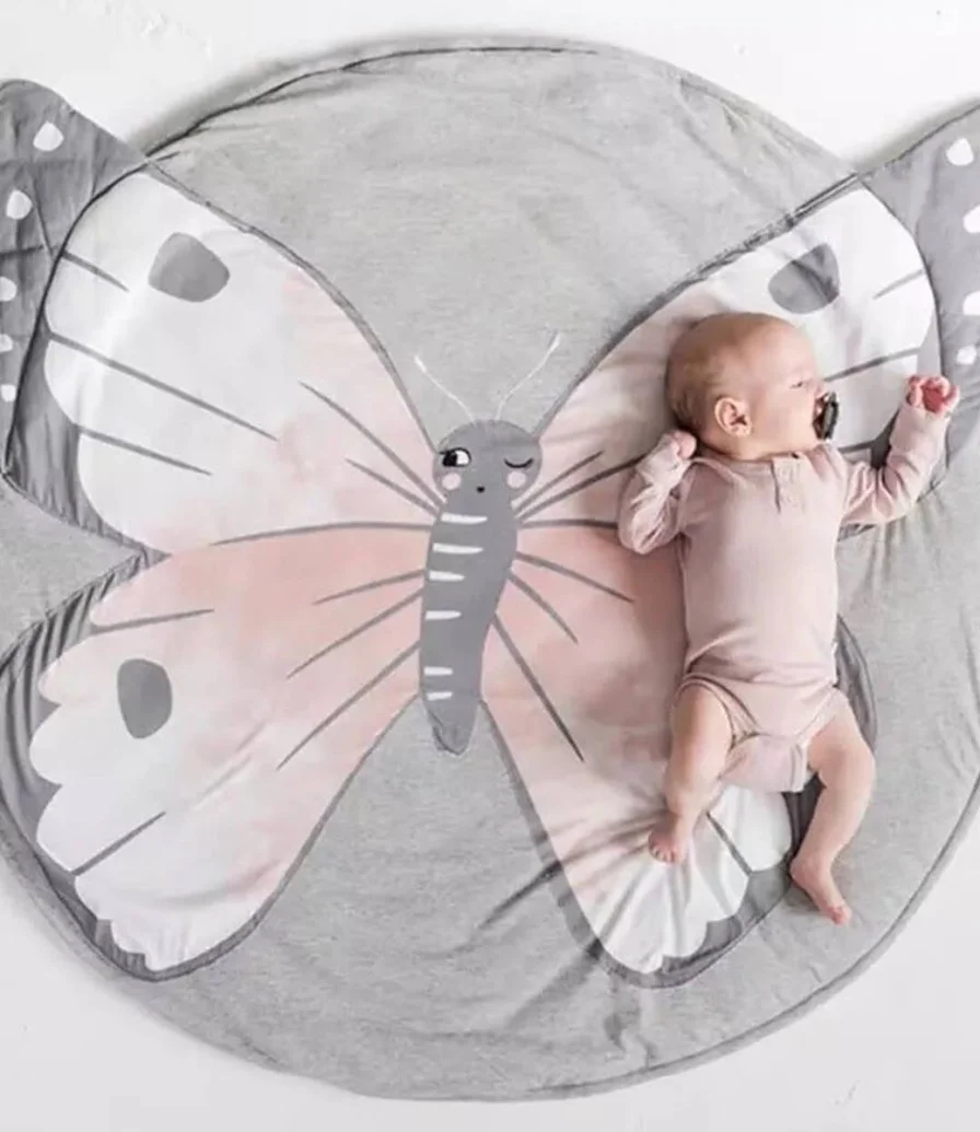 Butterfly-Shaped Baby Rug