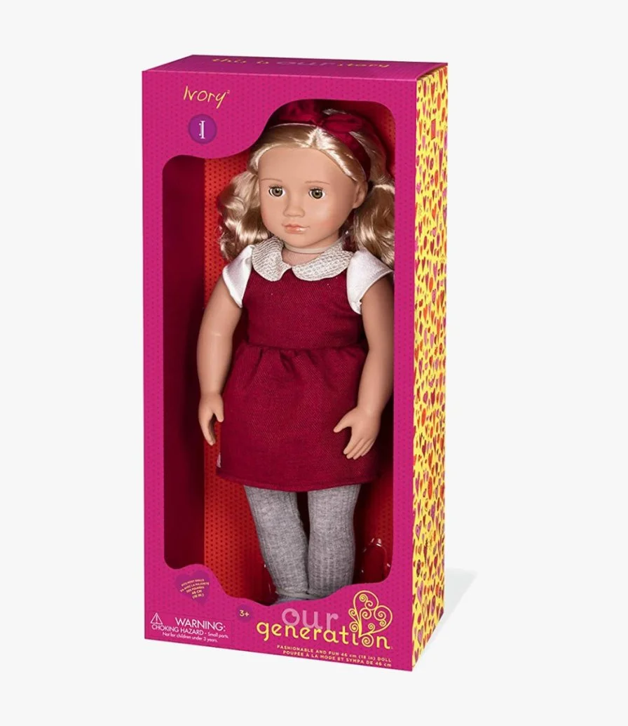 Ivory Doll with Sparkly Collar by Our Generation