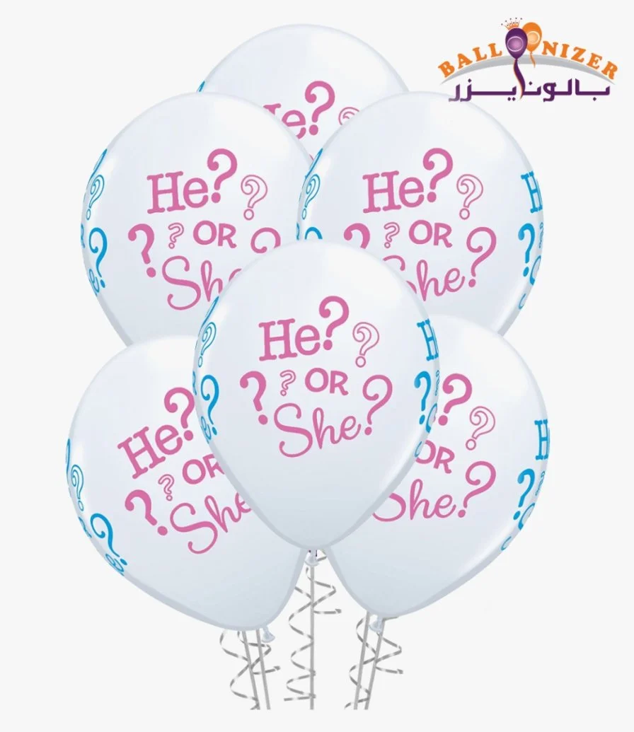 He? Or She? Latex Balloons