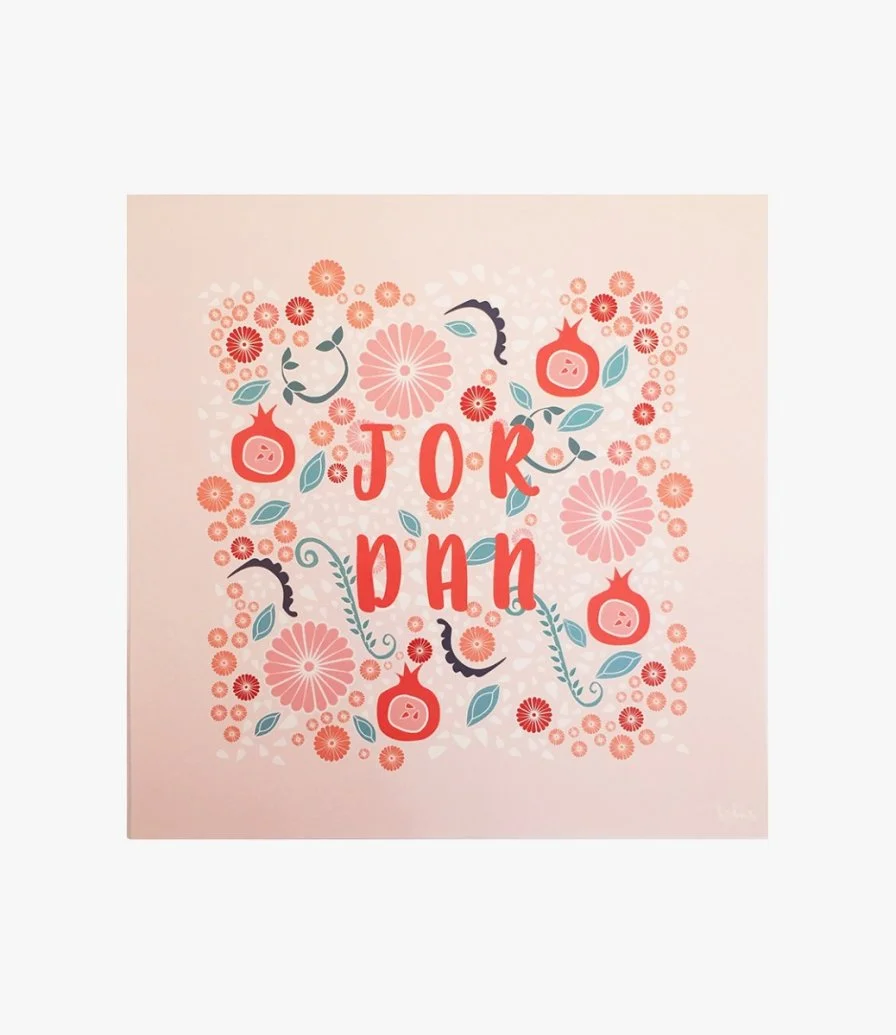 Jordan Art Print - Pink Theme 