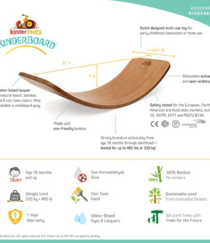 Kinderboard - Bamboo by Kinderfeets
