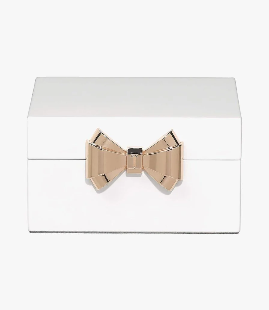 Lacquer Small White Jewellery Box  by Ted Baker