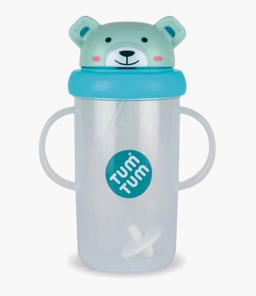 Large Tippy Up Cup With Weighted Straw (Series 3) - Teal 
