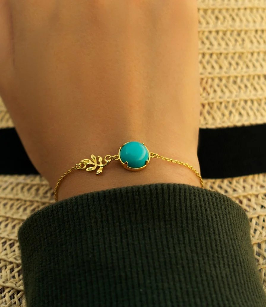 Leaf Bracelet Gold-Vermeil by FLUORITE