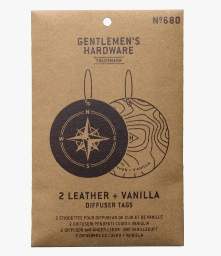 Leather & Vanilla Car Diffuser by Gentlemen's Hardware