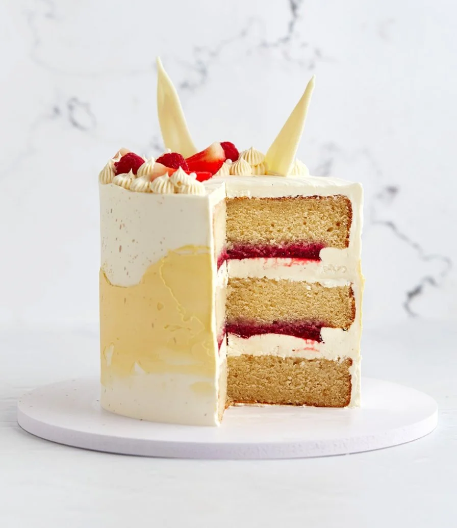Lemon Raspberry Cake 1kg by Joyful Treats