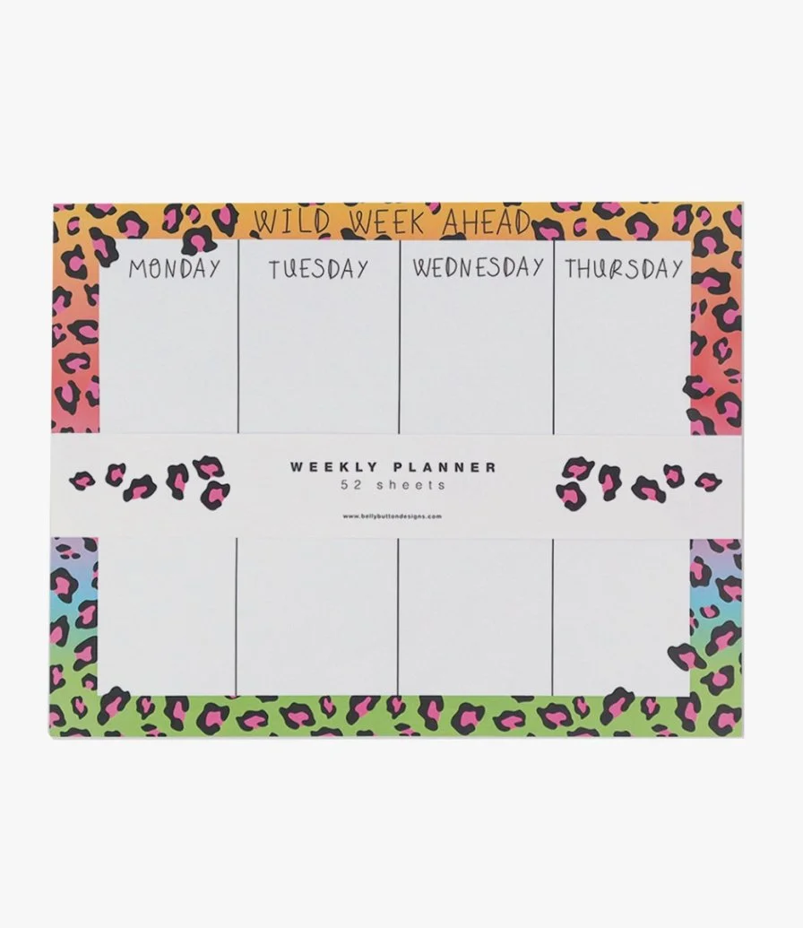 Leopard Weekly Planner by Belly Button