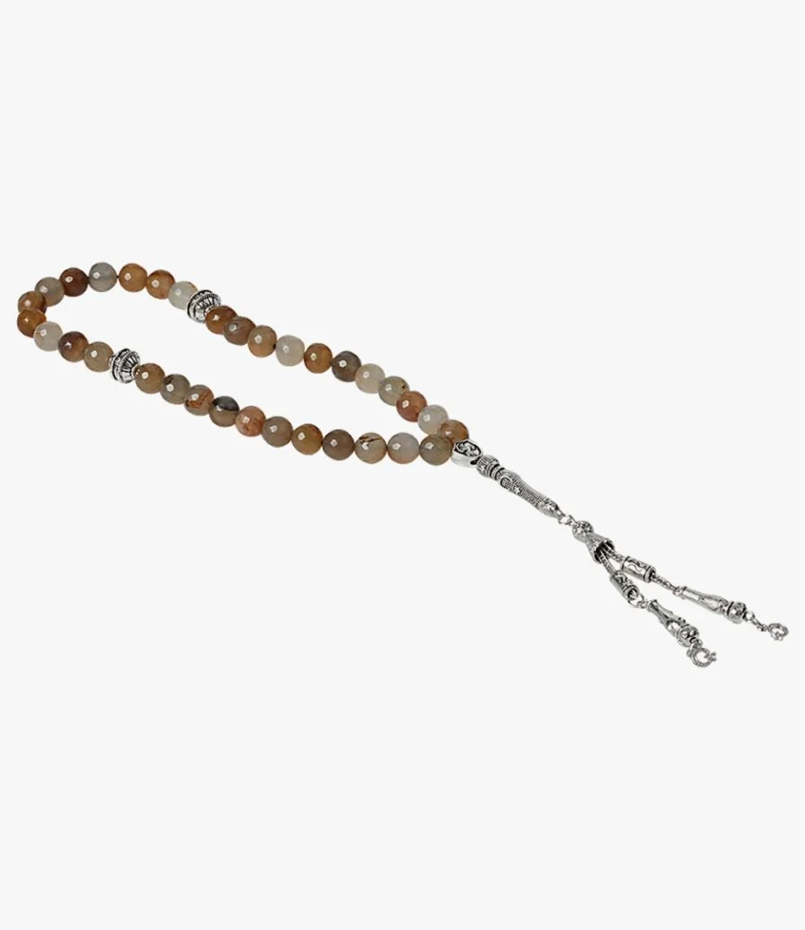 Light-Colored Prayer Beads by Mihyar Arabia