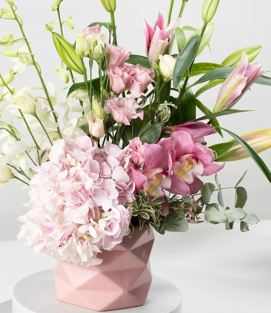 Light Touch of Pink Flower Arrangement