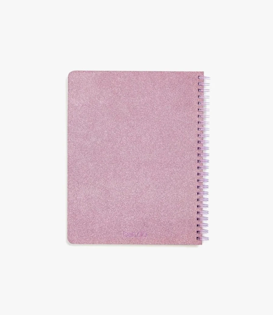 دفتر ملاحظات صغير باللون البنفسجي من باندو