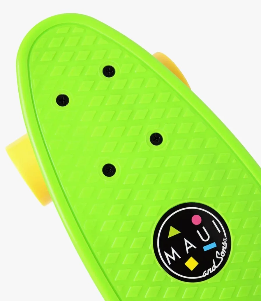 Lime Cookie Beginners Skateboard 22" for Kids  By Maui