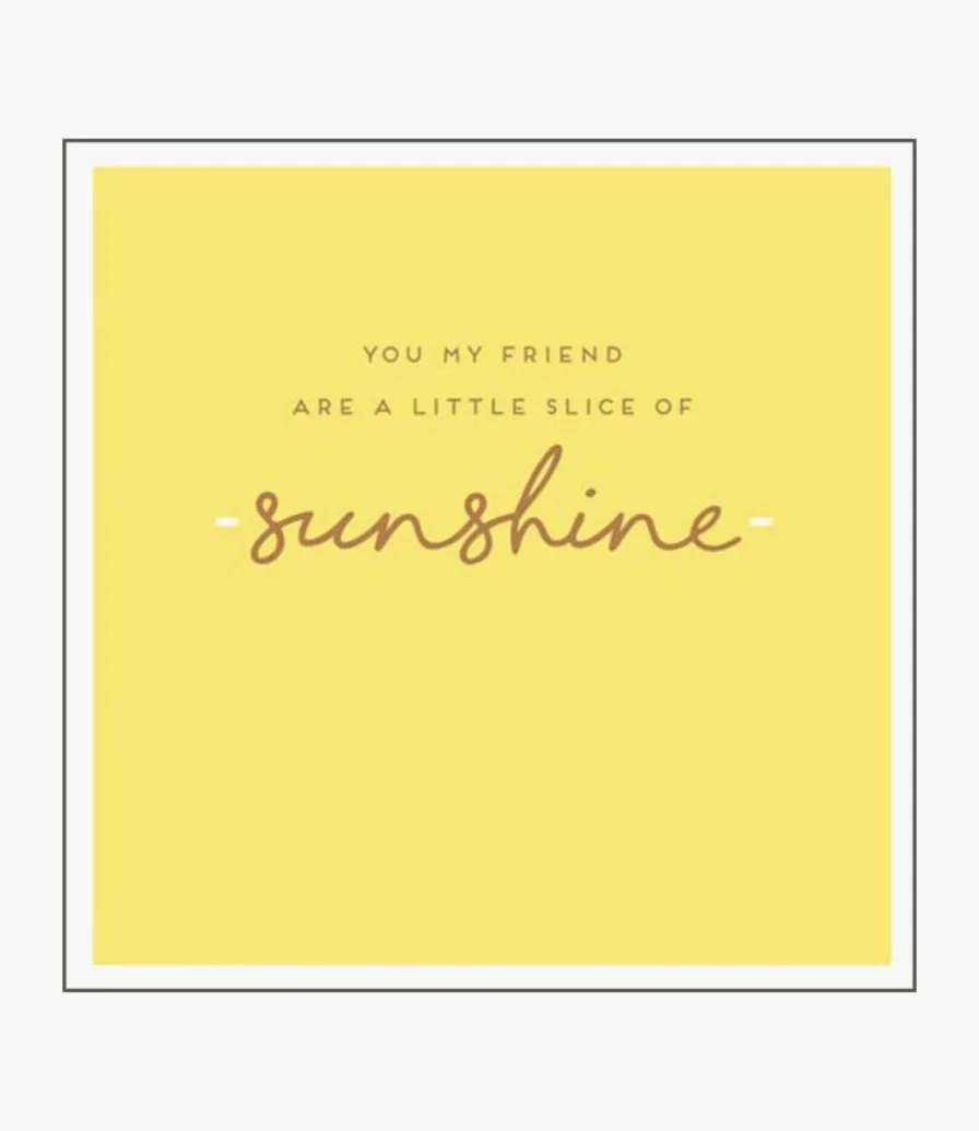 Little Slice Of Sunshine Greeting Card by Alice Scott