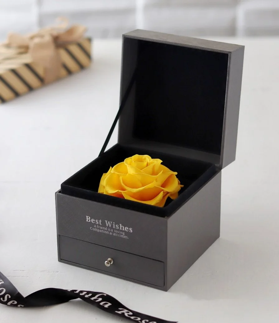 Long Life iluba Yellow Rose Gift Box