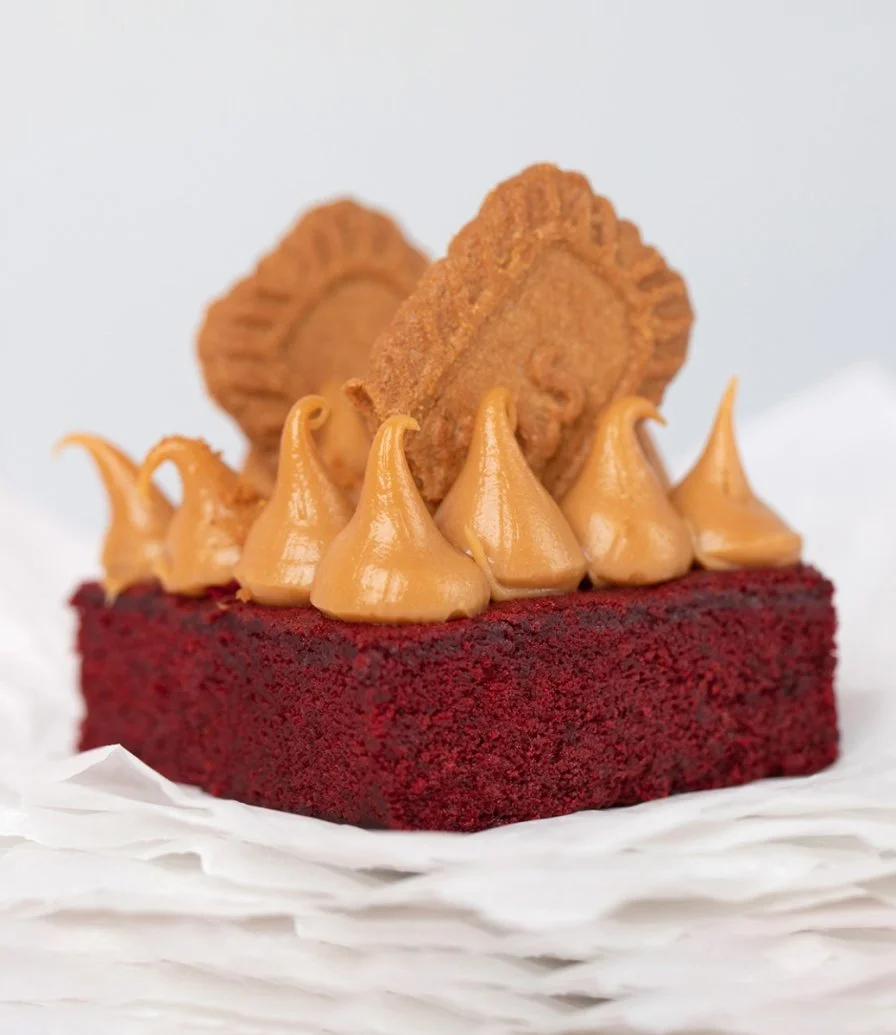 Lotus Red Velvet Brownie by SugarMoo Desserts 