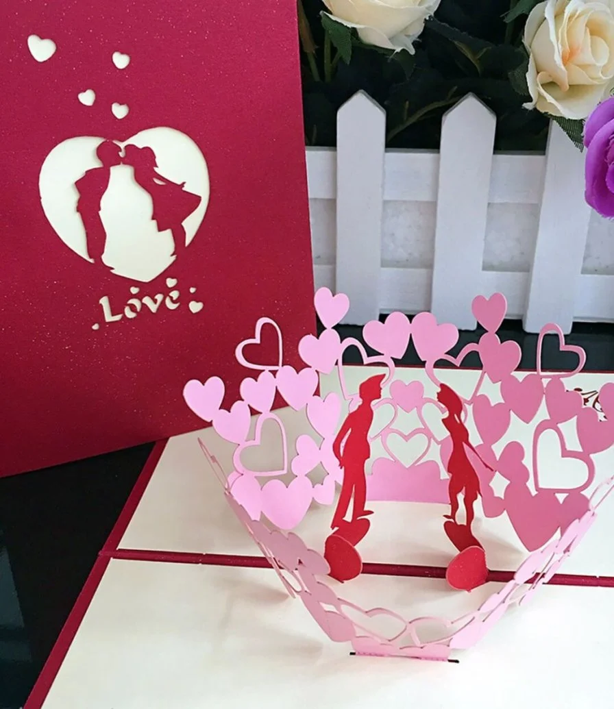 Love Is in the Air 3D Greeting Card