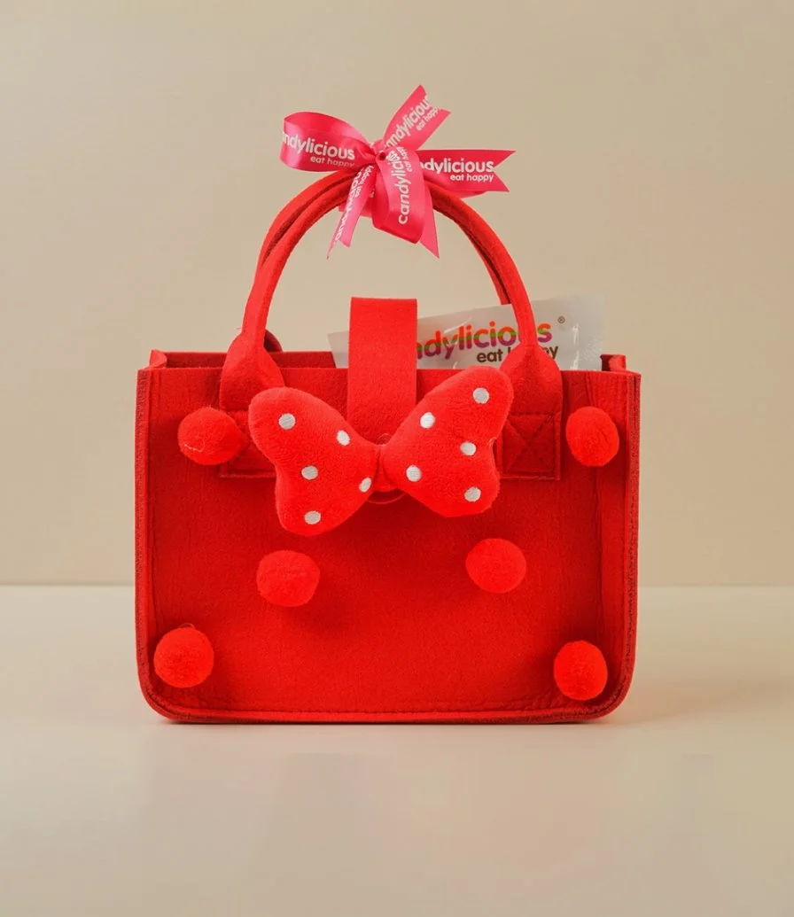 سلة حقيبة الحب باللون الأحمر من كاندليشوس 