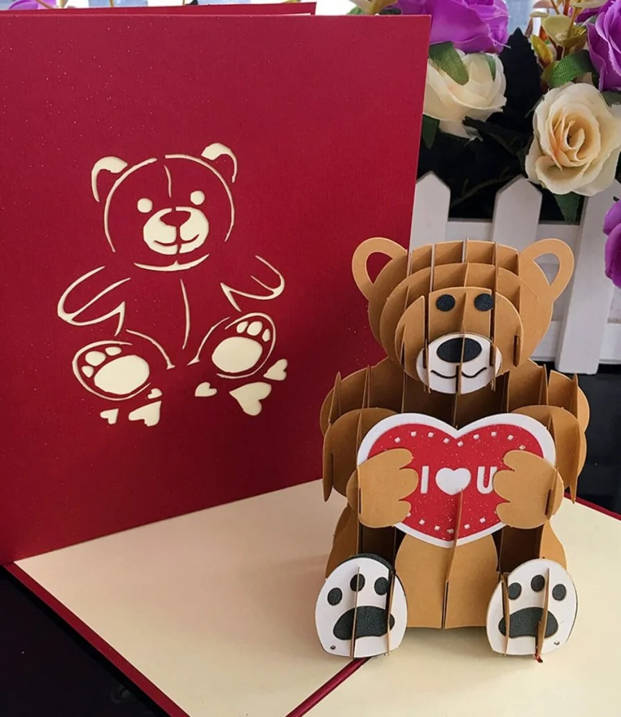 Love Bear 3D Greeting Card