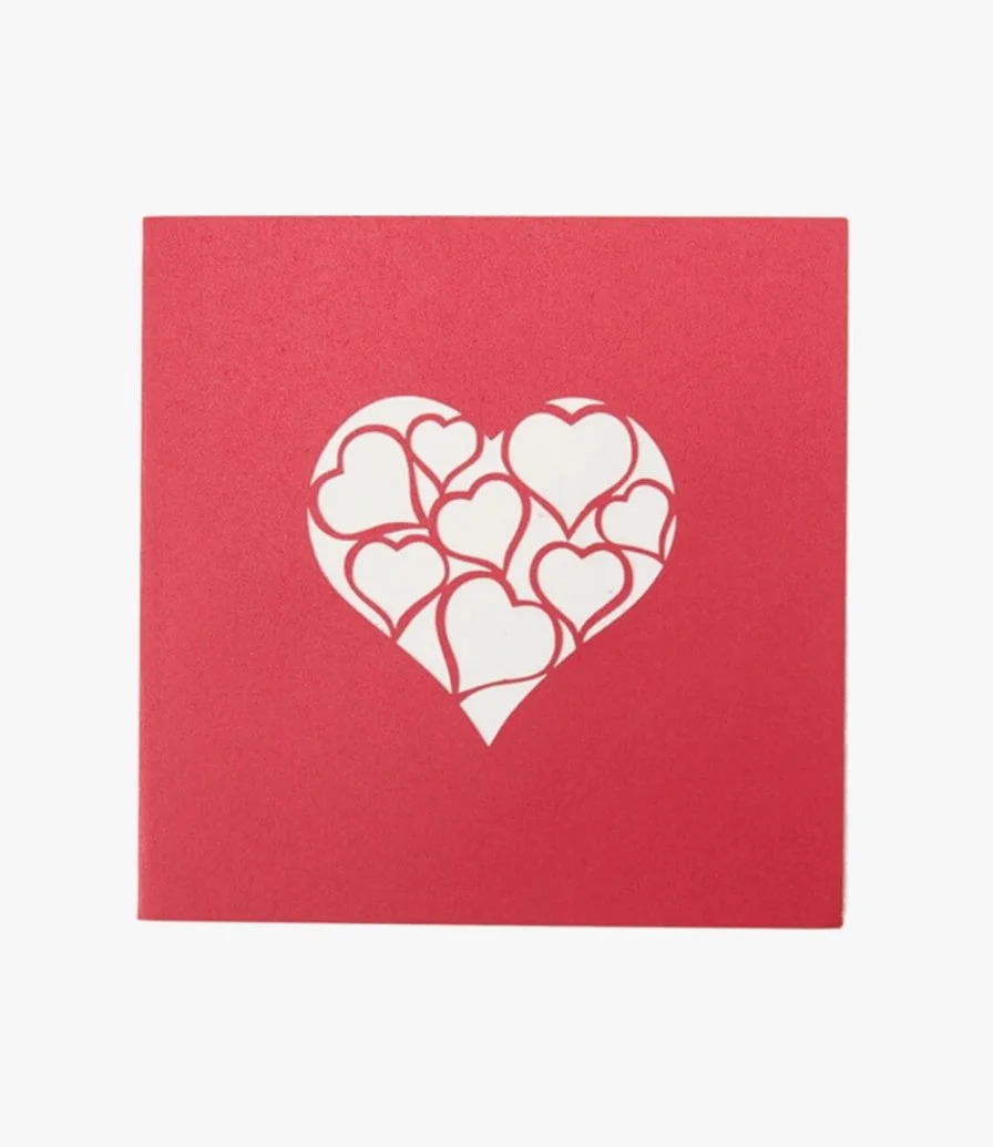 قلب الحب - بطاقة ثلاثية الأبعاد من أبرا كاردس