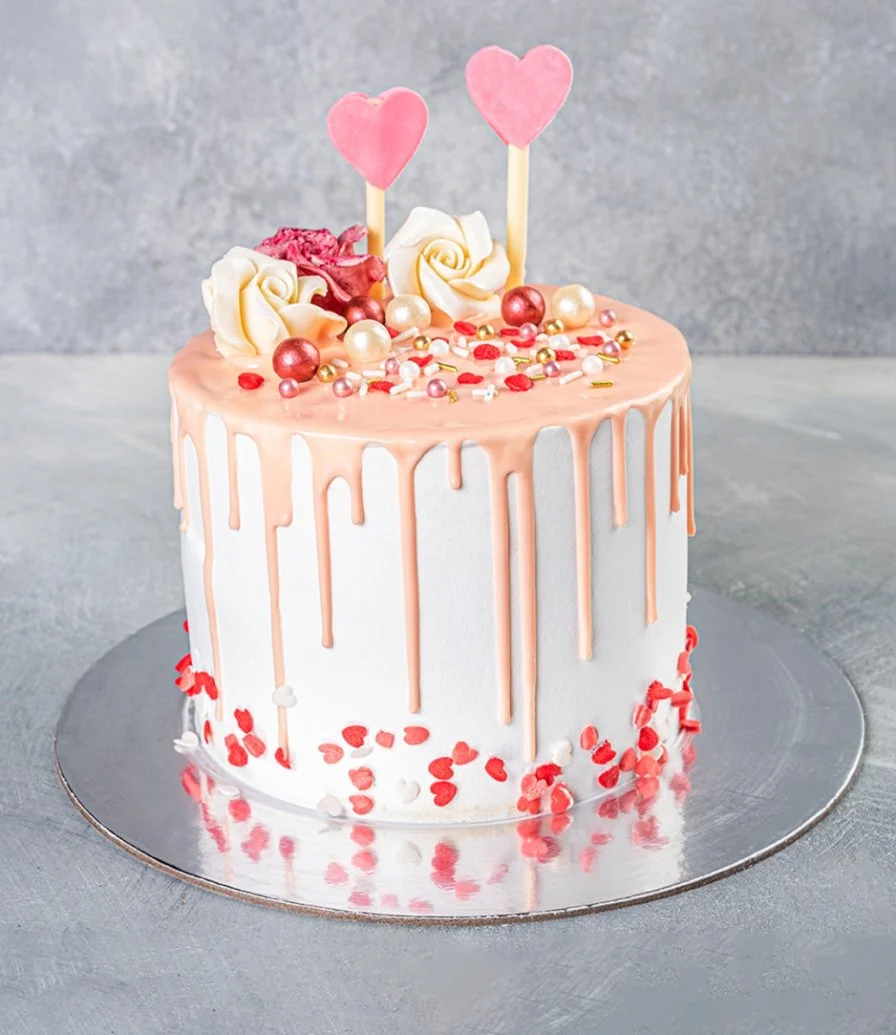 Love Rose Cake By Papa Fluffy