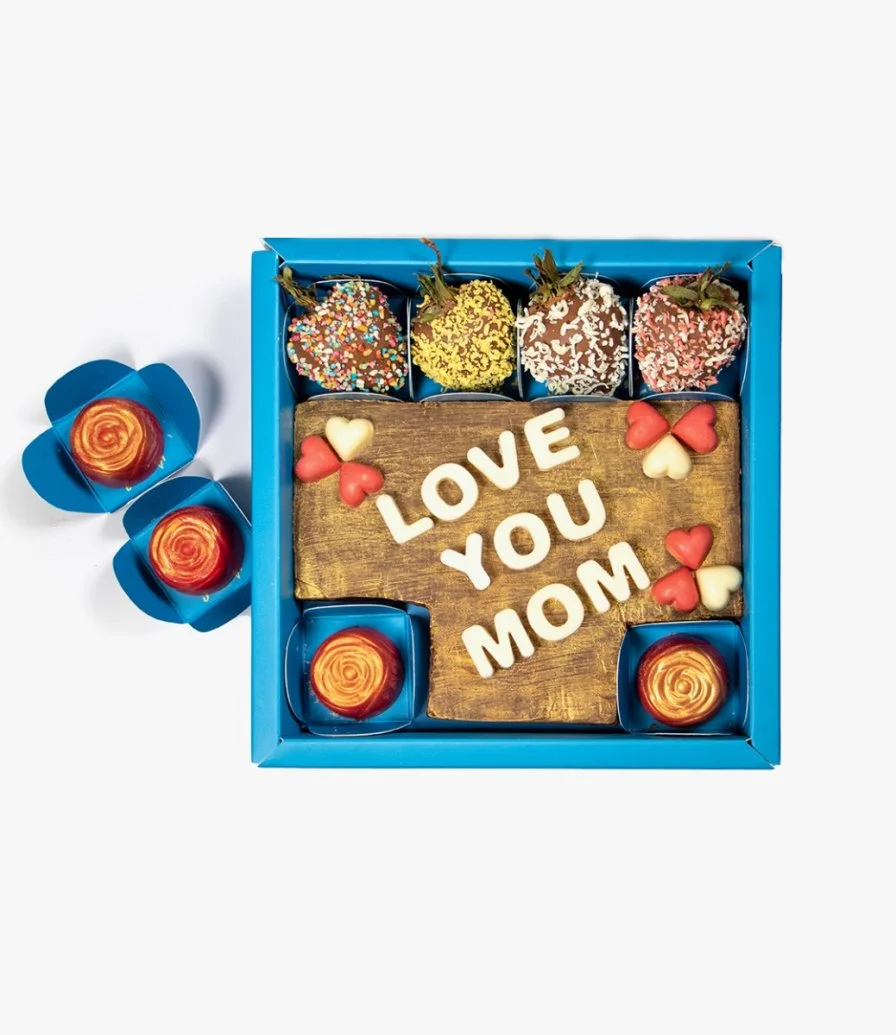 Love You Mom Chocolate Box by Scoopi