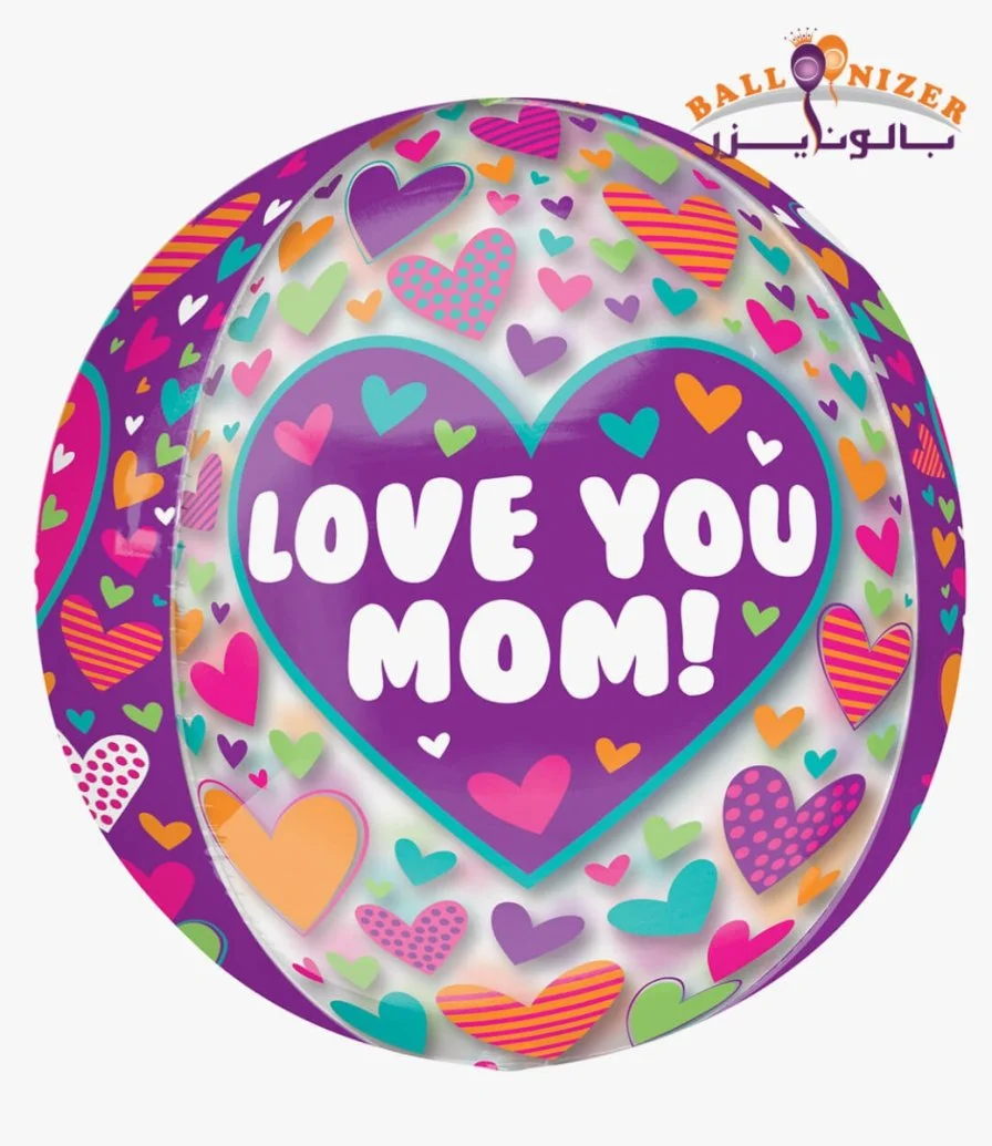 Love You Mom Foil Balloon