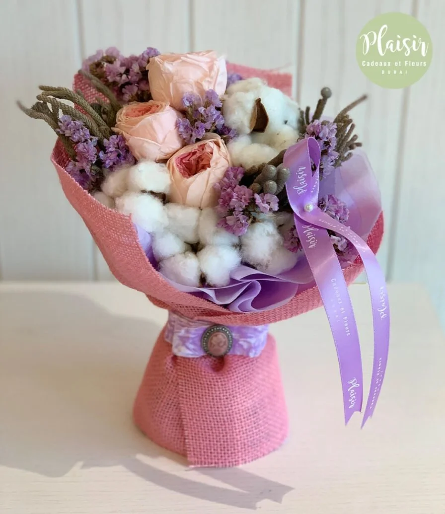Luxury Long Life Pink Peonies Bouquet By Plaisir
