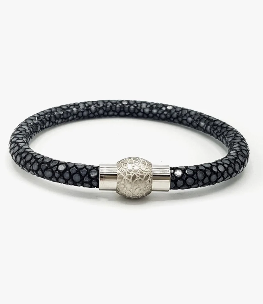 Luxury Stingray Leather Bracelet by Mecal