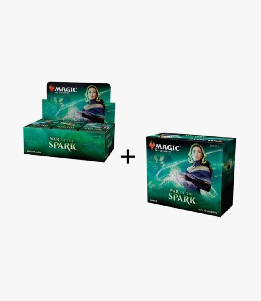 Magic The Gathering : War Of The Spark - Combo (Booster Box + Bundle)
