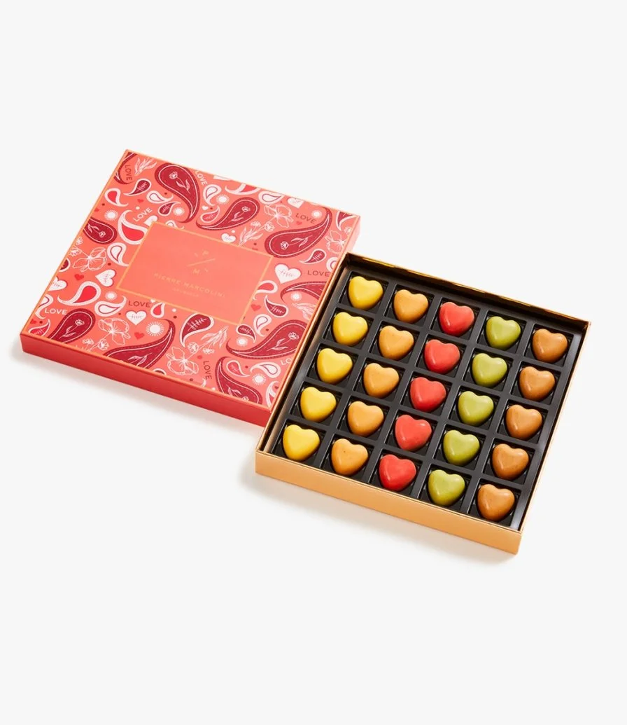 Malline Hearts Chocolate Box  (box of 25)