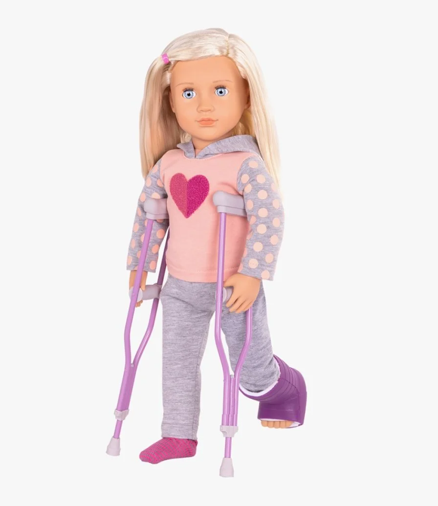 Martha Deluxe Doll with Crutches by Our Generation