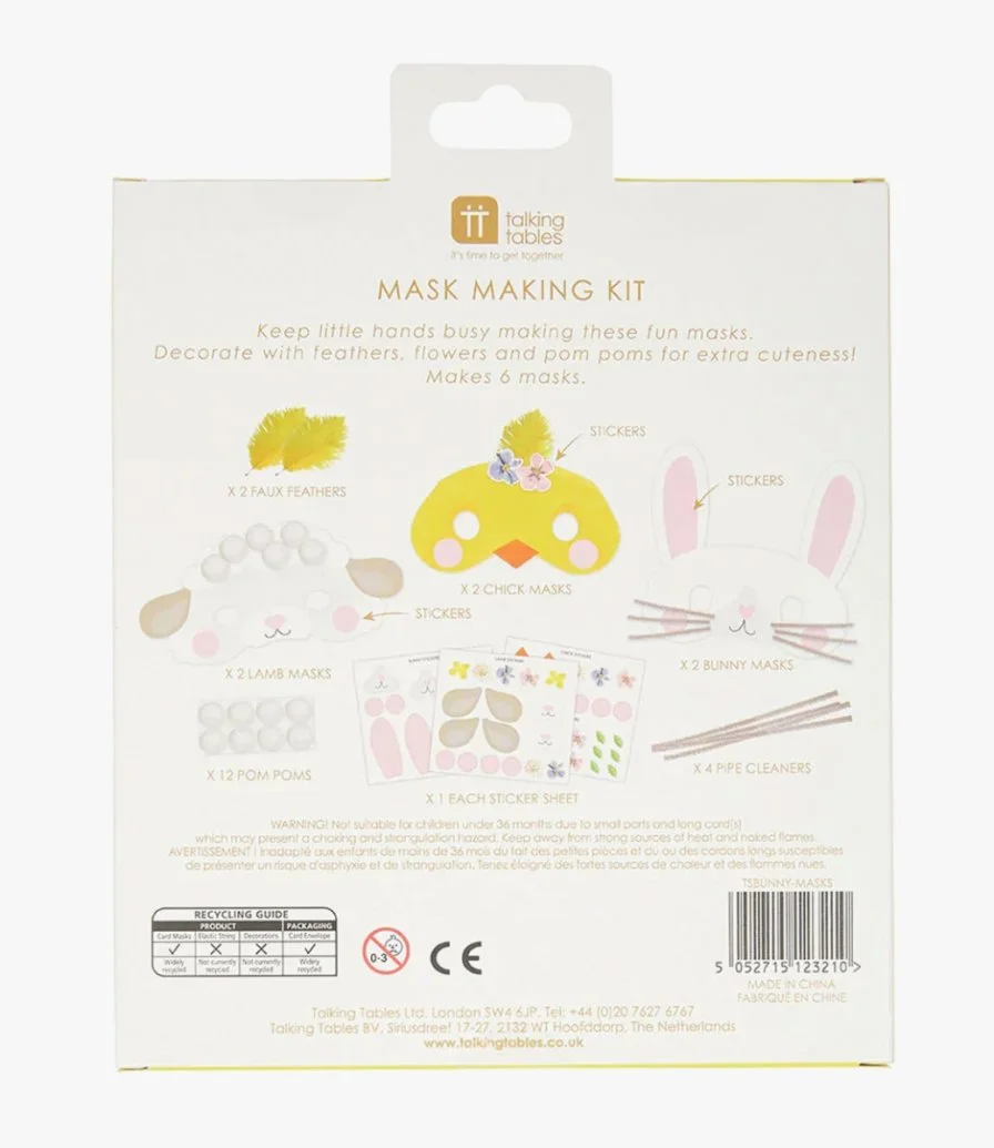Easter Mask Kit, Makes 6 Masks, 18.5Cm