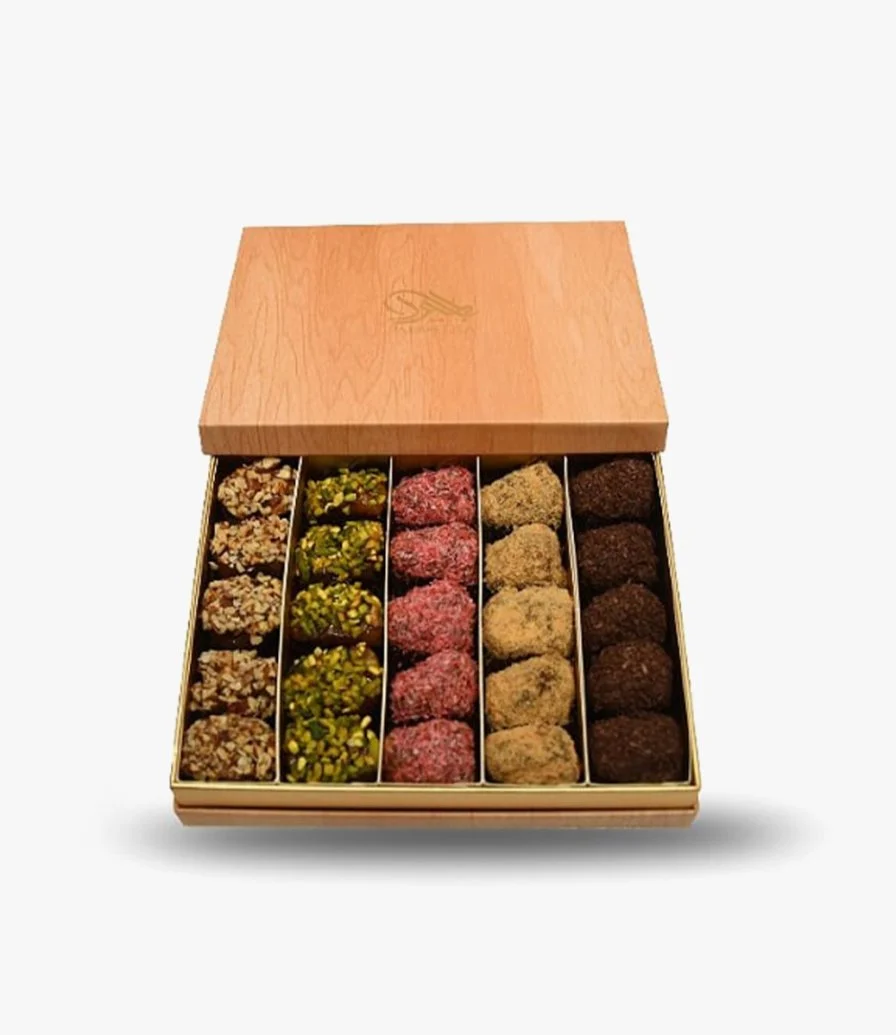 Medium Carton Box with Wood Grains by Palmeera