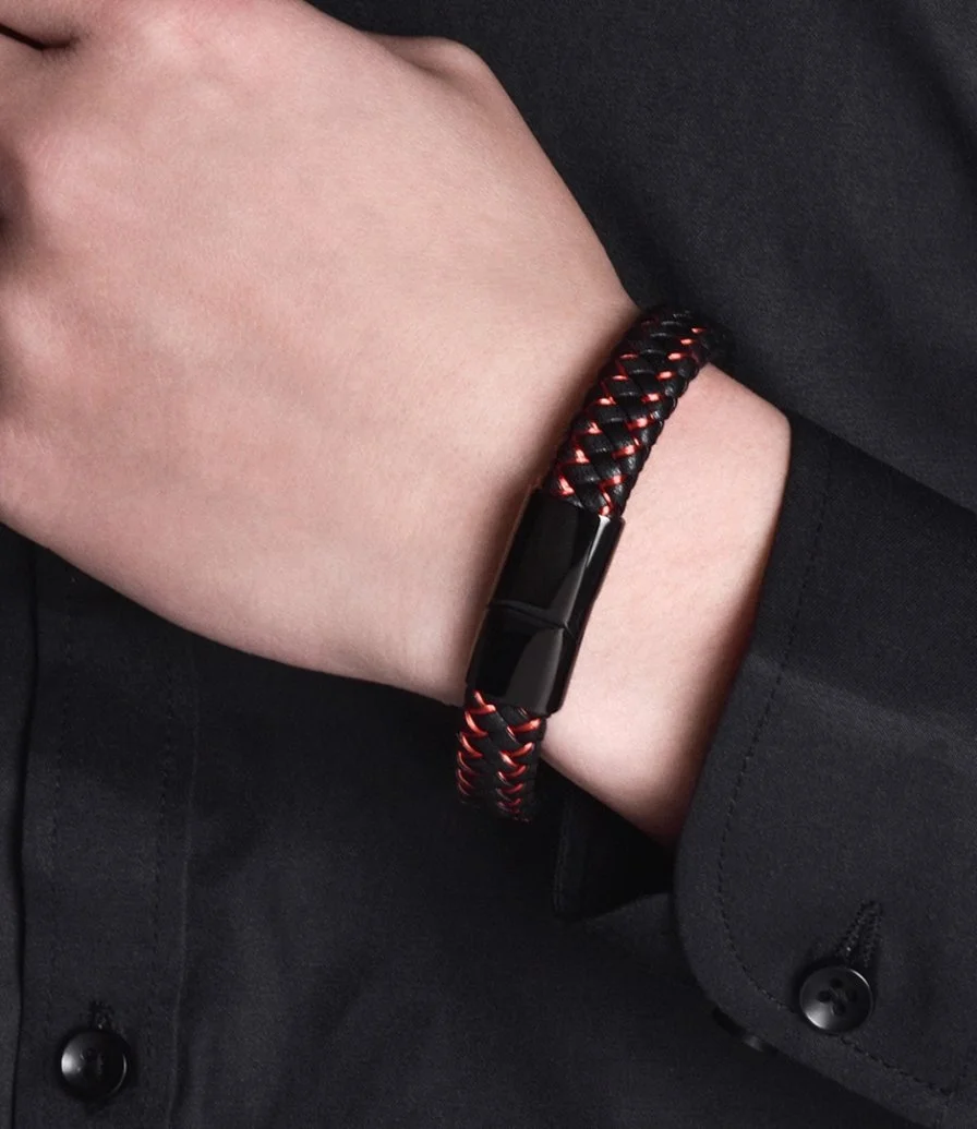 Men Leather Bracelet by La Flor 