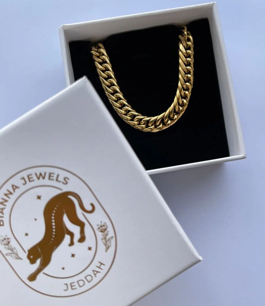Men's Chain Bracelet Gold by Bianna Jewels