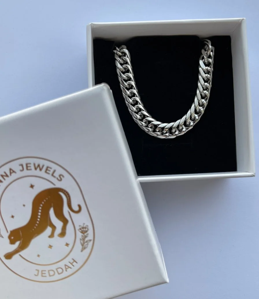 Men's Chain Bracelet Silver by Bianna Jewels