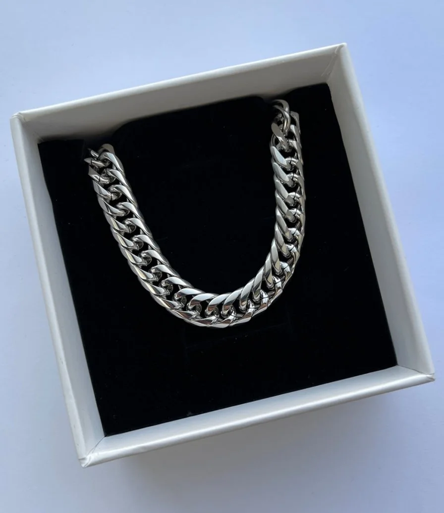 Men's Chain Bracelet Silver by Bianna Jewels