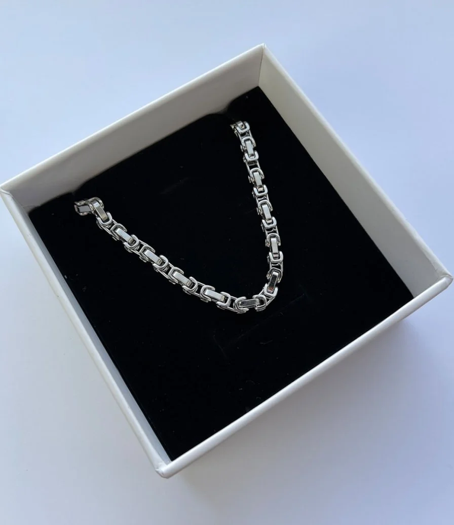 Men's Chain Bracelet Thin by Bianna Jewels