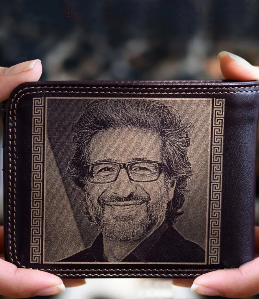 محفظة رجالي بصورة حسب الطلب من ليزر جاليري