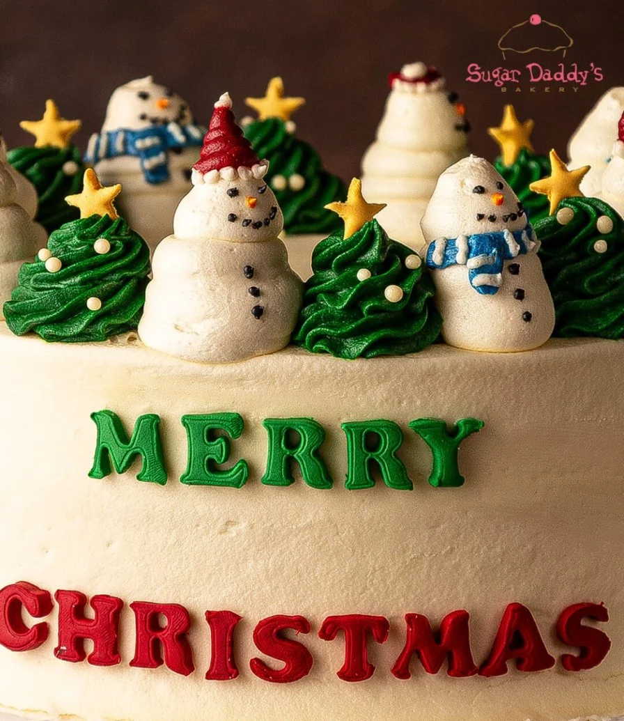 Merry Christmas Cake by Sugar Daddy's Bakery 