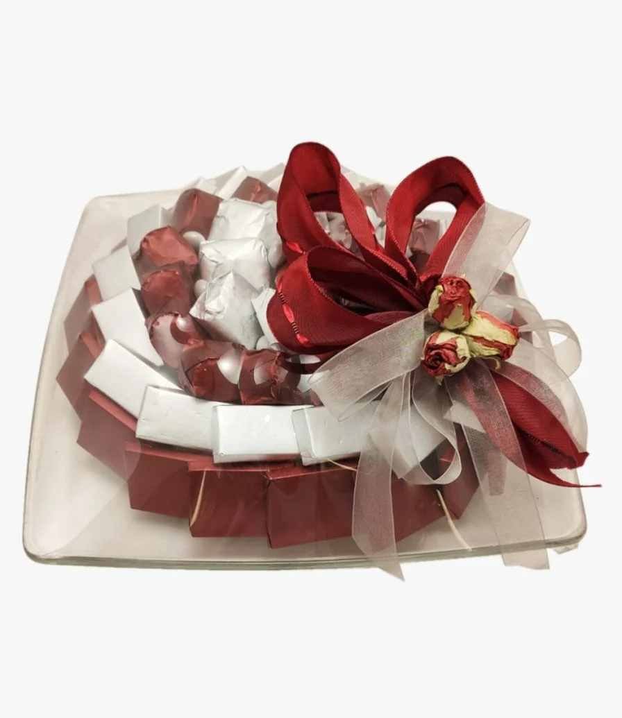 Mixed Chocolate Plate 1 Kg - Red