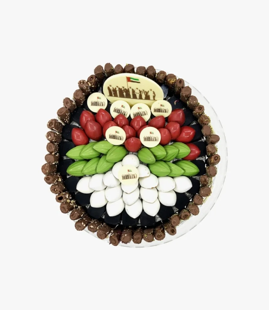 Mixed Chocolate UAE National Day Gift Tray 1.5 kg by Chocolatier