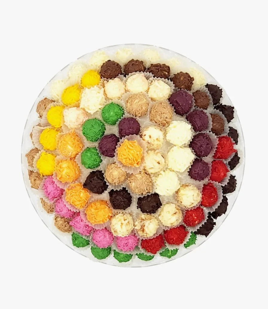 Mixed Truffles Gift Tray 1kg  by Chocolatier